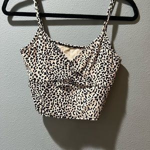Shein cheetah crossed tank